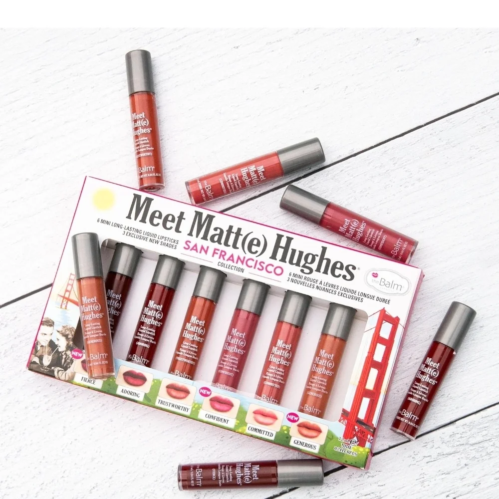 the Balm-Meet Matt(e) Hughes Mini Liquid Lipstick Set